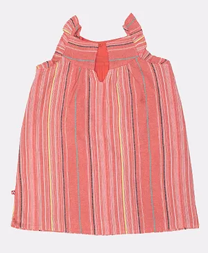 Nino Bambino Sleeveless Striped Dress - Pink