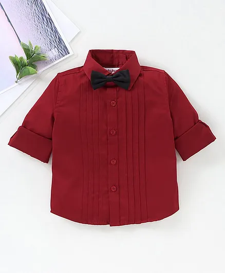 Babyhug Full Sleeves Shirt - Red
