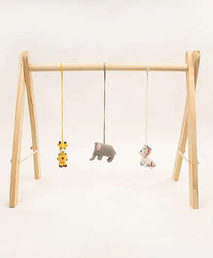 Rocking Potato Baby Activity Play Gym With Toys - Multicolor
