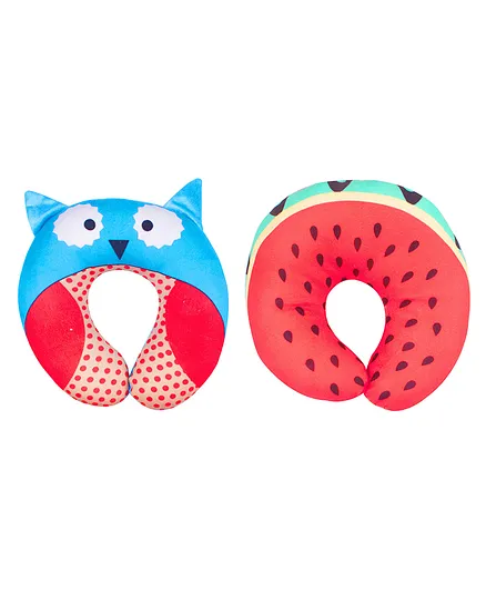 Ole Baby Horseshoe Shape Neck Pillow Pack of 2 - Multicolor