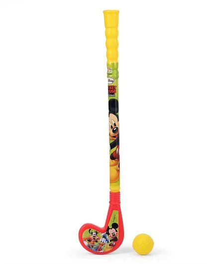 Disney Mickey Mouse Hockey Stick And Ball Set (Color and Print May Vary)
