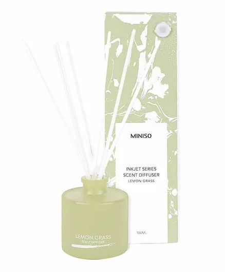 MINISO Inkjet Series Scent Diffuser Lemon Grass Green - 100 ml