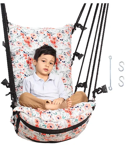 Faburaa Exotica Hanging Cotton Swing Floral Print - Multicolor