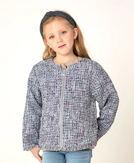 Cherry Crumble by Nitt Hyman Full Sleeves Cocktail Party Jacket - Multicolor