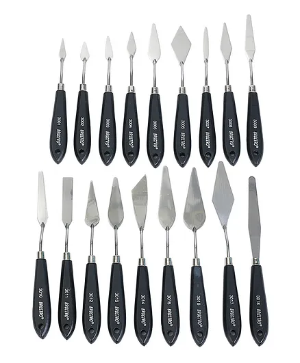 Brustro Artists Palette Knives Set of 18