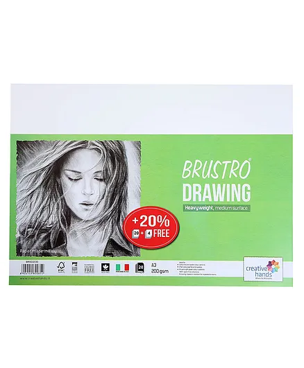 Brustro Drawing Papers A3 Size - 24 Sheets