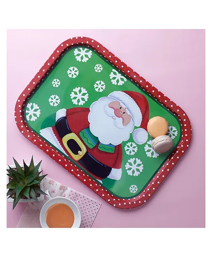A Vintage Affair Santa Tray - Multicolor