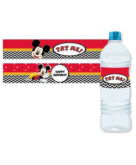 Disney Mickey Mouse Water Bottle Labels - Pack of 10