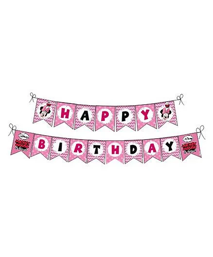 Disney Minnie Mouse Happy Birthday Banner