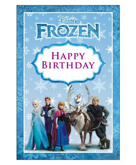 Disney Frozen Vertical Banner 01 - Blue
