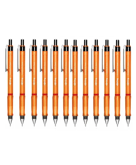 ROTRING 0.7mm Lead Visuclick Mechanical Pencil Orange - Pack of 12