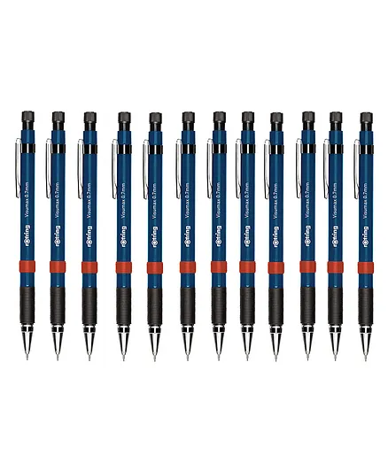 rotring Visumax Mechanical Pencil 2B 0.7mm Lead Blue Plastic Body Triangular Barrel- Pack of 12