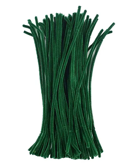 Asian Hobby Crafts Pipe Cleaner Pack of 100 - Green