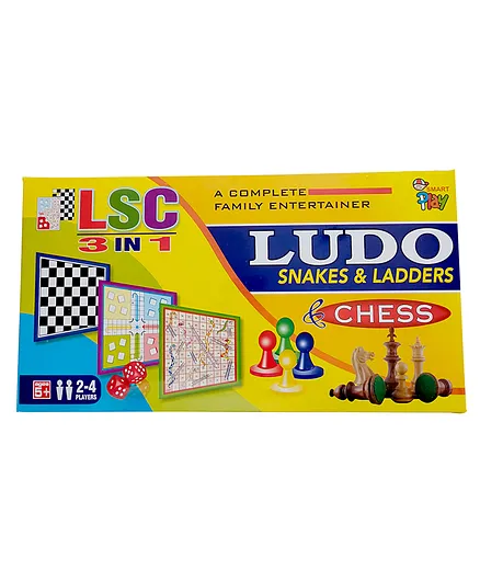 PROSPO 3 in 1 Combo Pack of Board Game - Multicolor