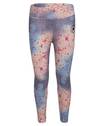 Converse Full Length High Waist Printed Leggings - Storm Pink