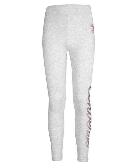 Converse Full Length Metallic Script Leggings - Off White