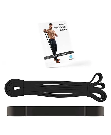 Boldfit Heavy Resistance Band - Black