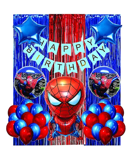 Crackles Happy Birthday Balloons Decoration Cartoon Theme Kit - 39 Pieces