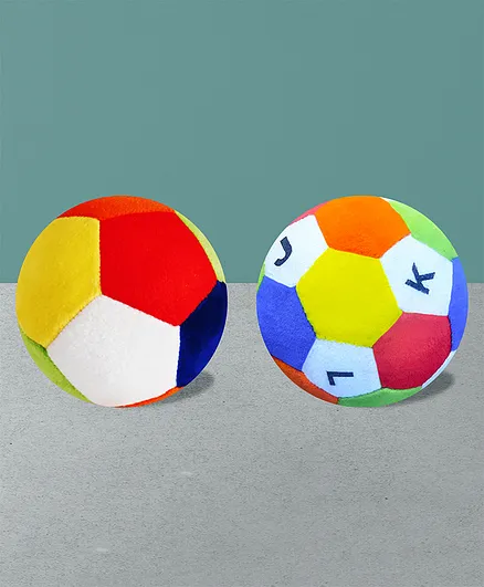 VGRASSP Baby Rattle & Alphabet Soft Balls Pack of 2 - Multicolour