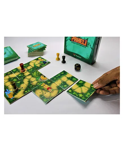 Maniams Ramayana Paheli Family Board Game of Cards- Multicolour
