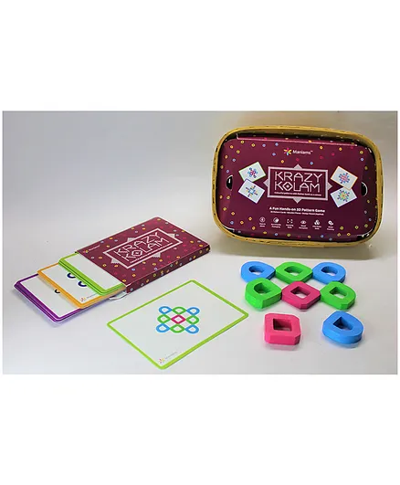 Maniams Krazy Kolam Natural Puzzles Multicolour - 28 Pieces