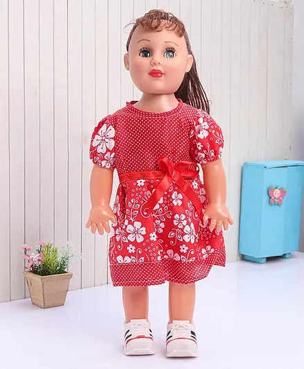 Speedage Senorita Doll Stripes Print Dress - Height 47.5 cm