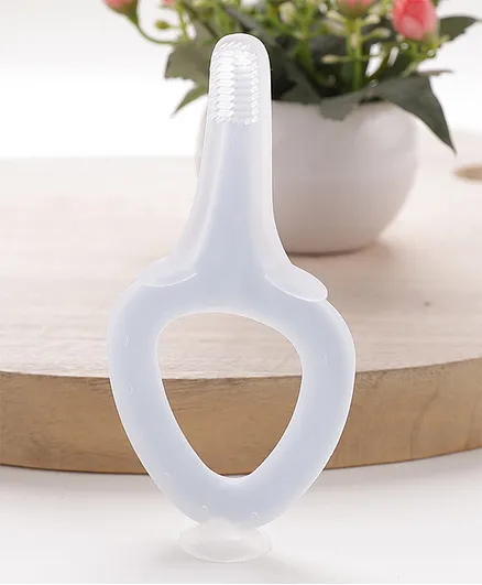 Silicone Training Tooth Brush- Blue