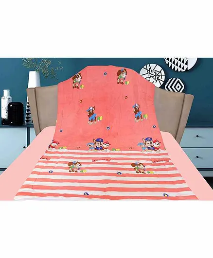 THE LITTLE BOO Police Print Blanket - Pink