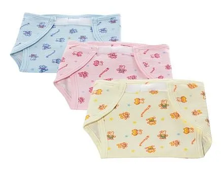Tinycare Waterproof Nappy Medium Set Of 3 (Color May Vary)
