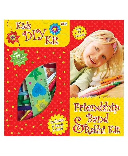 Art Factory Friendship Band And Rakhi DIY Kit - Multi Color