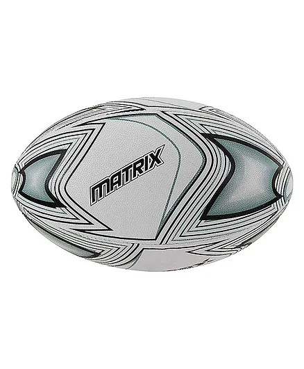 Rmax Matrix 3 Ply Synthetic Rubber Rugby Ball Size 5 - Blue