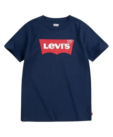 Levi's Half Sleeves Logo Printed Tee - Dark Blue