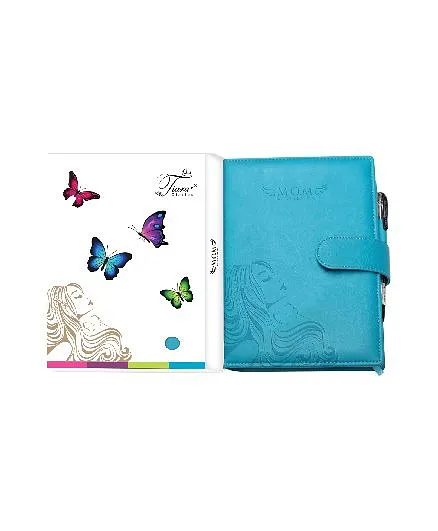 Tiara Diaries Pregnancy and Baby Journal Cum Planner - Blue