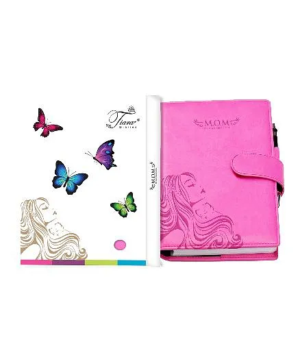Tiara Diaries Pregnancy and Baby Journal Cum Planner - Pink