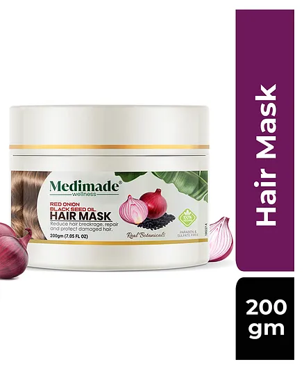 Medimade Red Onion Black Seed Oil Hair Mask - 200 gm
