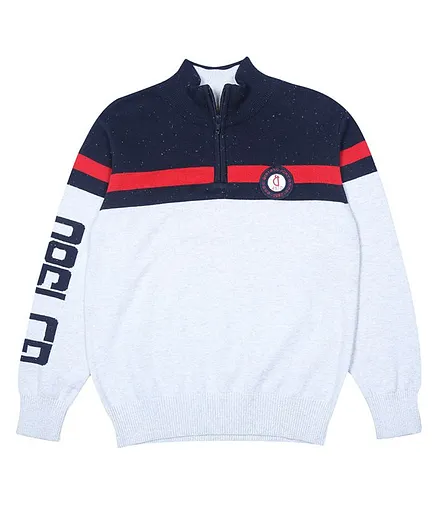 Gini & Jony Pullover Sweater Solid - White