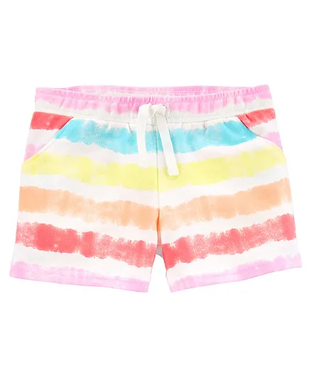 Carter's Tie-Dye Pull-On French Terry Shorts - Multicolor