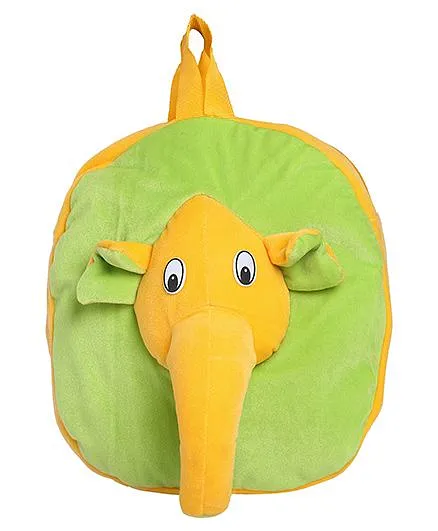 Hello Toys Elephant Soft Bag Green Yellow - 15 Inches