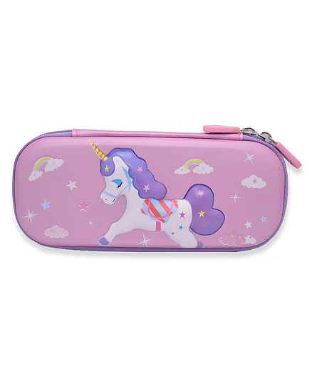 SYGA Type 3 Unicorn Pencil Case Pouch With Compartments - Multicolour