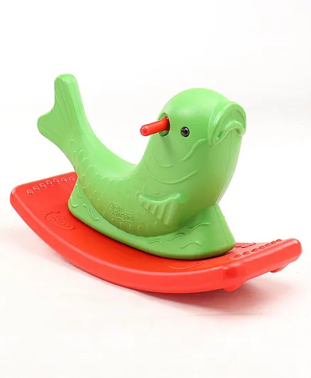 Little Fingers Fish Shaped Rocker - Green