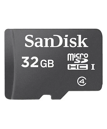 SanDisk 32GB Class 4 microSDHC Memory Card - Black