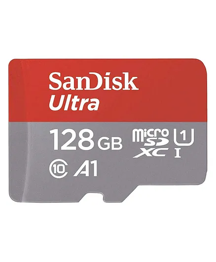SanDisk Ultra 128GB MicroSDXC Memory Card - Red