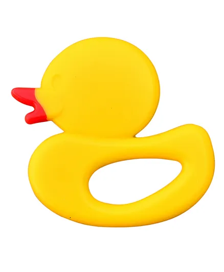 Mastela Super Soft Silicone Teether Duck Shape - Multicolor
