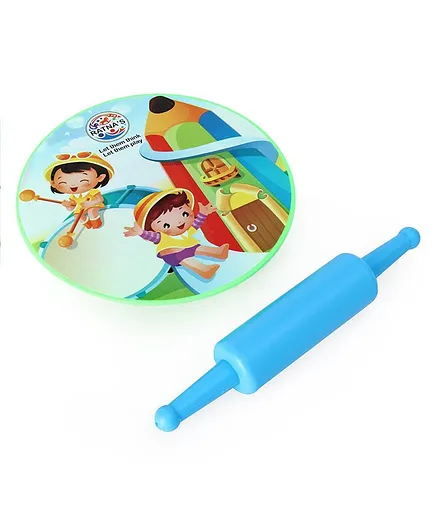 Ratnas Printed Rolling Pin Set (Colour & Print May Vary)