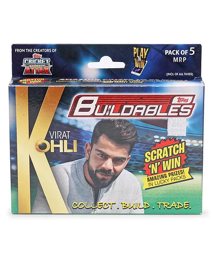 Topps Buildables Virat Kohli Edition Pack Of 5 - Multicolor