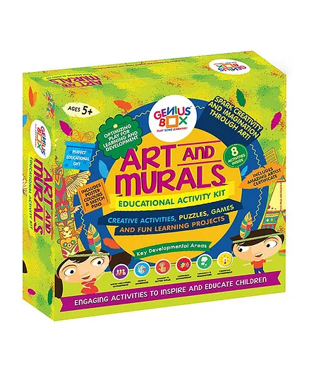 Genius Box 8 in 1 Art and Murals Activity Kit
