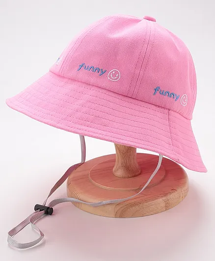 Babyhug Bucket Hats Free Size - Dark Pink