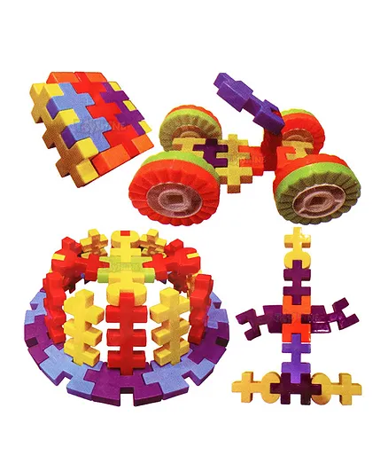 Toyshine Tetris Smart Intelligent Blocks Multicolour - 80+ Pieces