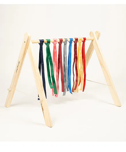 Rocking Potato Baby Activity Play Gym With Ribbons - Multicolor