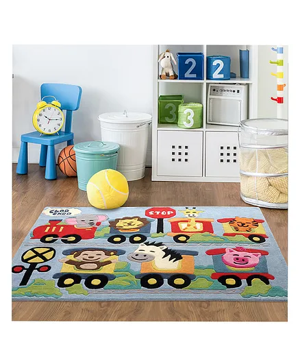 Little Looms Choo Choo Train Rug - Multicolor